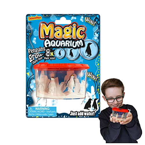 Magic Aquarium - Pinguine von Deluxebase. Lassen Sie Ihre eigenen Pinguine in diesem Spielzeug Fisch Tank-Kit für Kinder wachsen. von Deluxebase
