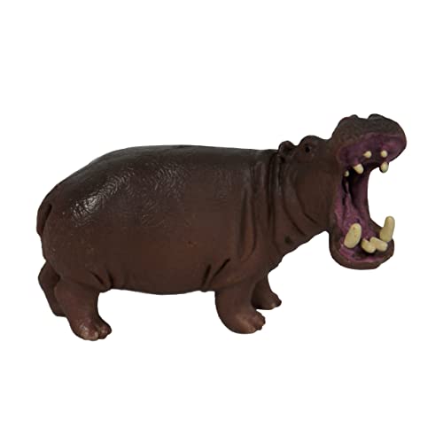 Mini Animal Adventure Replica - Nilpferd von Deluxebase Kleine realistische Spielfigur, die ein ideales Sumpftier Spielzeug für Kinder ist von Deluxebase