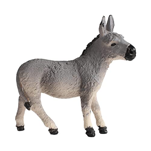Deluxebase Mini-Tierabenteuer-Repliken – Esel aus handbemalten realistischen kleinen Kunststoff-Esel-Figuren, detailliertes Wildtiermodell für Kinder, Zoo-Spiele, Partygeschenke und Geschenke von Deluxebase
