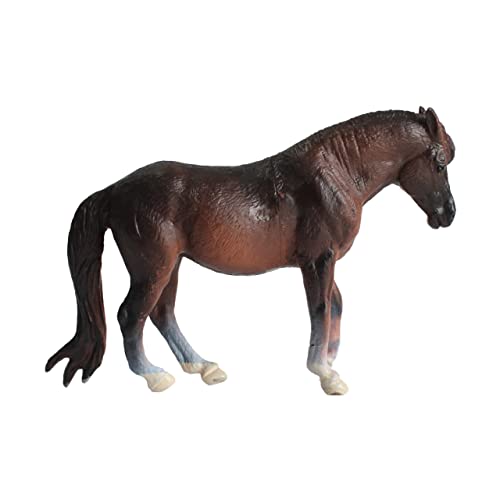 Mini-Tier-Abenteuer-Nachbildung – Pferd von Deluxebase Kleine realistische Spielfigur, die ein ideales Tierspielzeug für Kinder ist von Deluxebase
