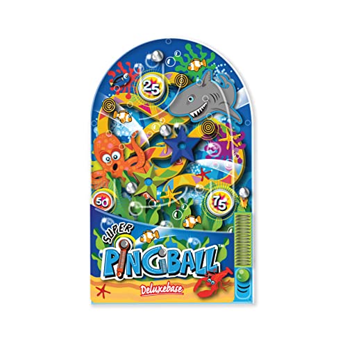 Pingball - Ozean von Deluxebase. Handgehaltener klassischer Flipper im Sealife-Stil. EIN tolles Aktions- und Reflexspiel für Kinder von Deluxebase