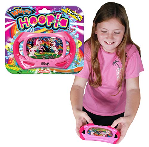 Wasser Hoopla - Einhorn von Deluxebase. Fantasie Retro Wasserhandspiel. Ringwurf Arkade Handspiel für Kinder und Erwachsene von Deluxebase