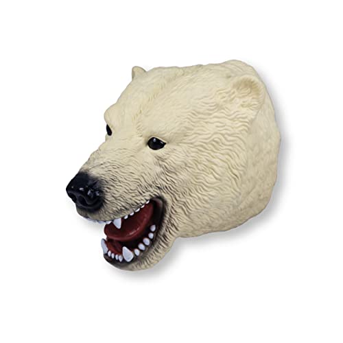 Wild Play Puppen – Eisbär von Deluxebase Kindertier Handpuppe Spielzeug von Deluxebase