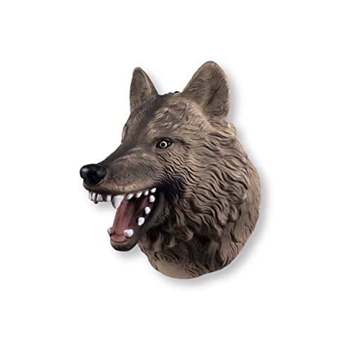 Wild Play Puppen – Wolf von Deluxebase Kindertier Handpuppe Spielzeug von Wild Play Puppets