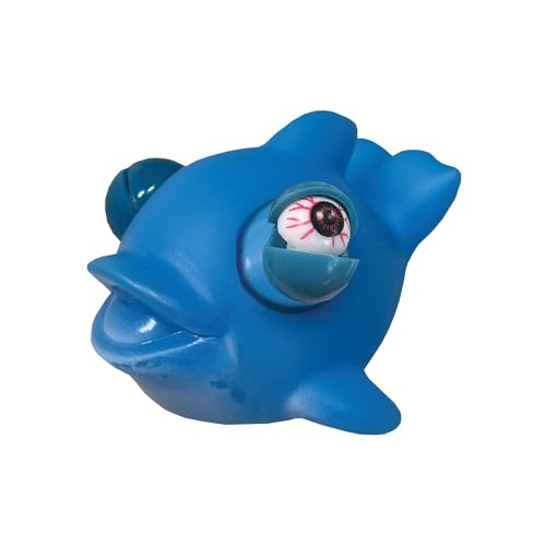 Wild Winkers - Delphin von Deluxebase Quetschspielzeug Delfin mit knallenden Augen Stress Fidget Spielzeug für Erwachsene und Kinder Squishy Toy Tierfiguren für Kinder Party Favors und Stress Toys von Wild Winkers
