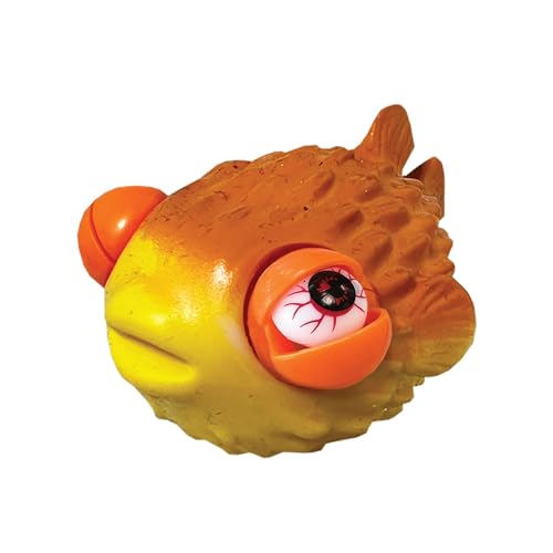 Wild Winkers - Kugelfisch von Deluxebase. Squeeze Toy Kugelfisch mit Popping Eyes. Stress-Zappelspielzeug für Erwachsene und Kinder. Squishy Spielzeug Tierfiguren für Kinder. von Wild Winkers