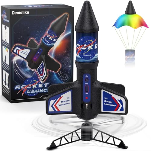 Demolike Raketenwerfer für Kinder, automatischer Start, 200 Fuß Luftrakete, Luftrakete mit Sicherheitsfallschirm und LED, Outdoor-Raketenbausatz, Spielzeug, Geschenke für Kinder im Alter von 5-12 Demolike Raketenwerfer für Kinder, automatischer Start, 200 Fuß Luftrakete, Luftrakete mit Sicherheitsfallschirm und LED, Outdoor-Raketenbausatz, Spielzeug, Geschenke für Kinder im Alter von 5-12 von Demolike