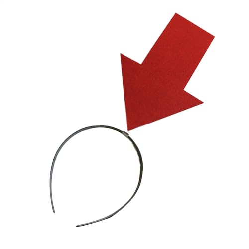 Demsyeq Kostüm Kopfbedeckung | Ausrufezeichen Pfeilspitze Haarband - Neuheit Haarschmuck Partyzubehör für Karneval Maskerade von Demsyeq