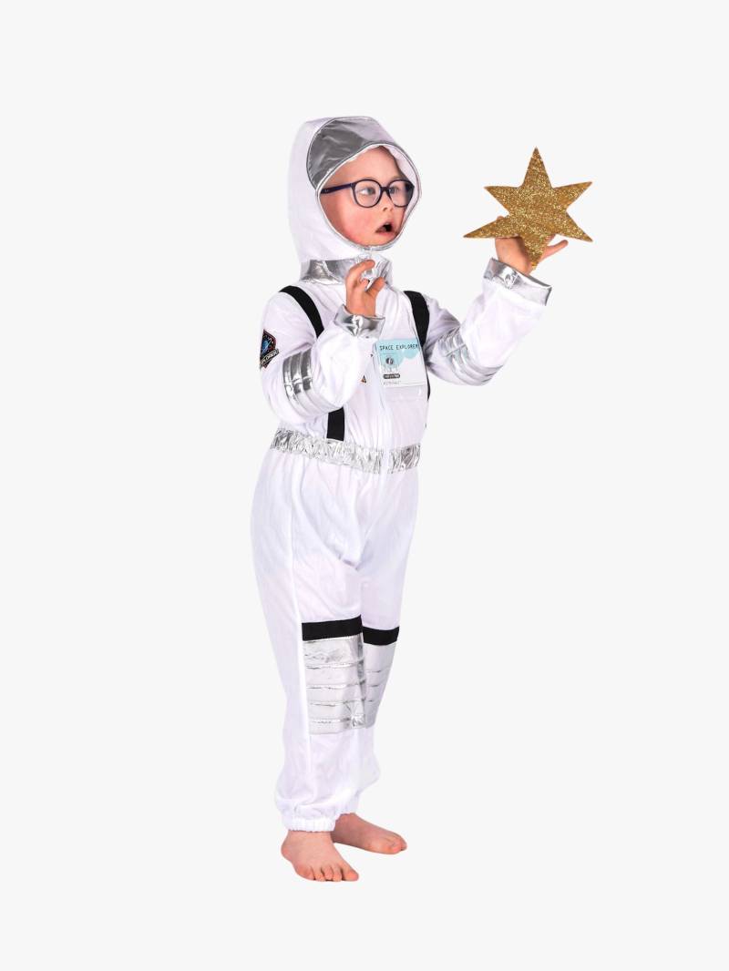 Den Goda Fen Astronaut Onepiece Samt Kostüm 116, Weiß, 110 Den Goda Fen Astronaut Onepiece Samt Kostüm 116, Weiß, 110 von Den Goda Fen