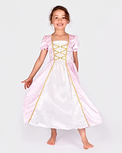 Den Goda Fen - F6524s - Prinzessinnenkleid aus Samt - 3-4 Jahre - Gr. 98-104 - rosa - Ballkleid - Kinder Kostüm Prinzessin von Den Goda Fen