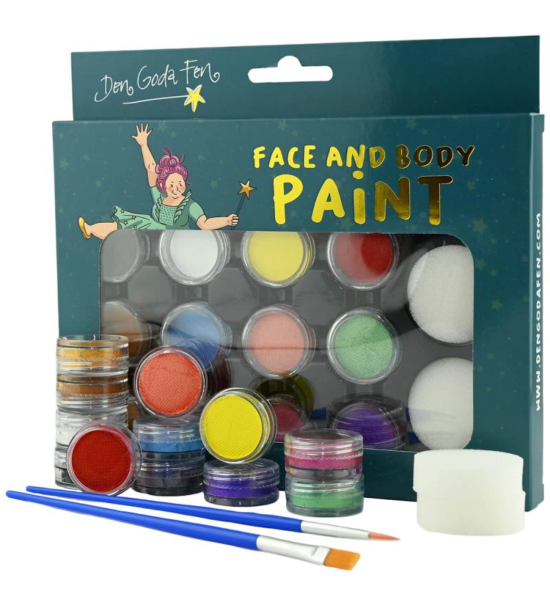 Den Goda Fen Kinderschminke - 12 Farben - Den Goda Fen - One Size - Schminke Den Goda Fen Kinderschminke - 12 Farben - Den Goda Fen - One Size - Schminke von Den Goda Fen