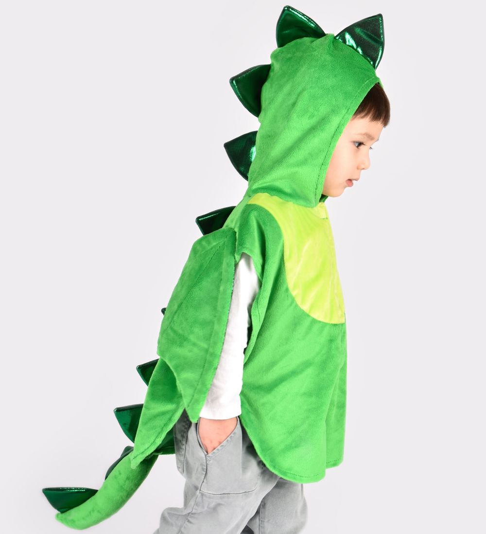 Den Goda Fen Kostüm - Drache Umhang - Grün - Den Goda Fen - 1-4 Jahre (80-104) - Kostüme von Den Goda Fen