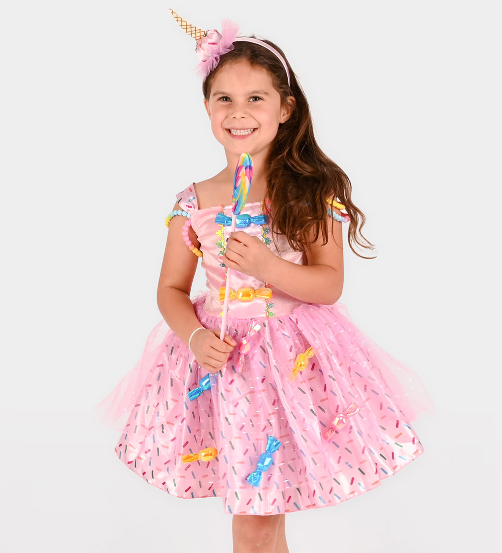 Den Goda Fen Kostüm - Dress Candy - Pink - Den Goda Fen - 6-8 Jahre (116-128) - Kostüme von Den Goda Fen