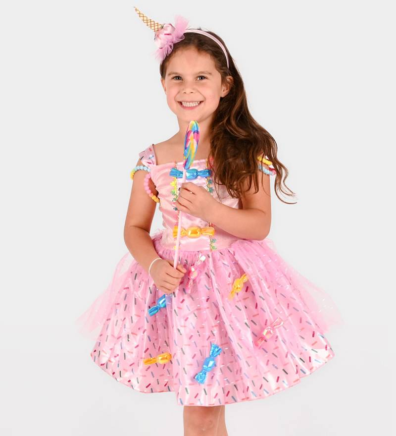 Den Goda Fen Kostüm - Dress Candy - Pink - Den Goda Fen - 6-8 Jahre (116-128) - Kostüme von Den Goda Fen