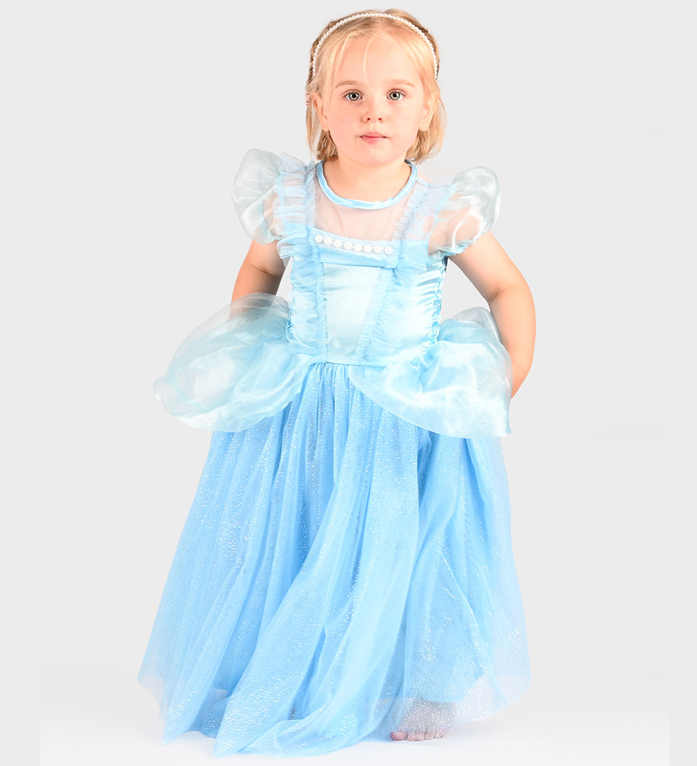Den Goda Fen Kostüm - Dress Princess m. Tiara - Den Goda Fen - 4-6 Jahre (104-116) - Kostüme von Den Goda Fen