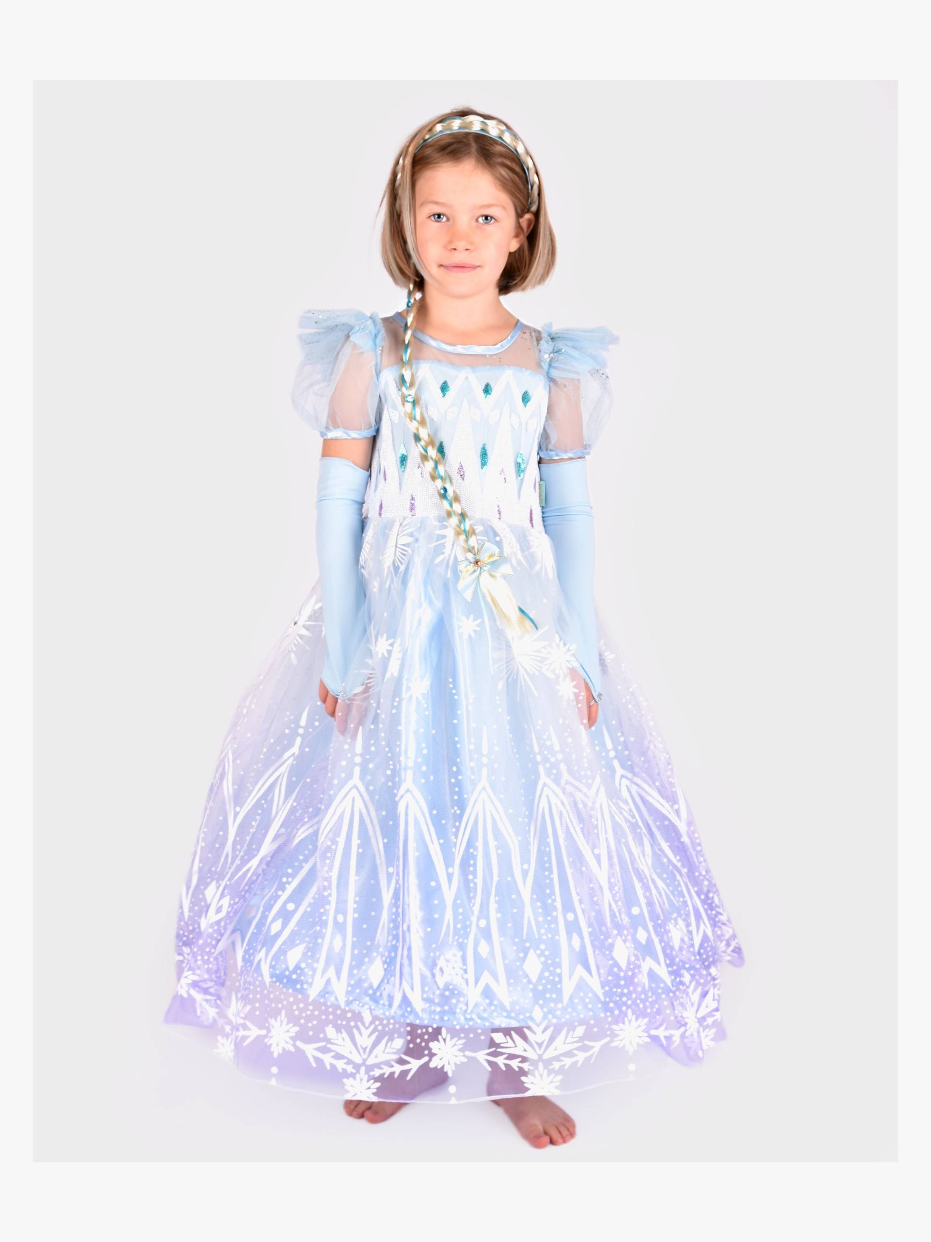 Den Goda Fen Kostüm Eisprinzessin Kleid mit Zopf 98-104 cm Den Goda Fen Kostüm Eisprinzessin Kleid mit Zopf 98-104 cm von Den Goda Fen