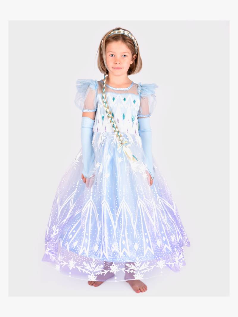 Den Goda Fen Kostüm Eisprinzessin Kleid mit Zopf 98-104 cm Den Goda Fen Kostüm Eisprinzessin Kleid mit Zopf 98-104 cm von Den Goda Fen