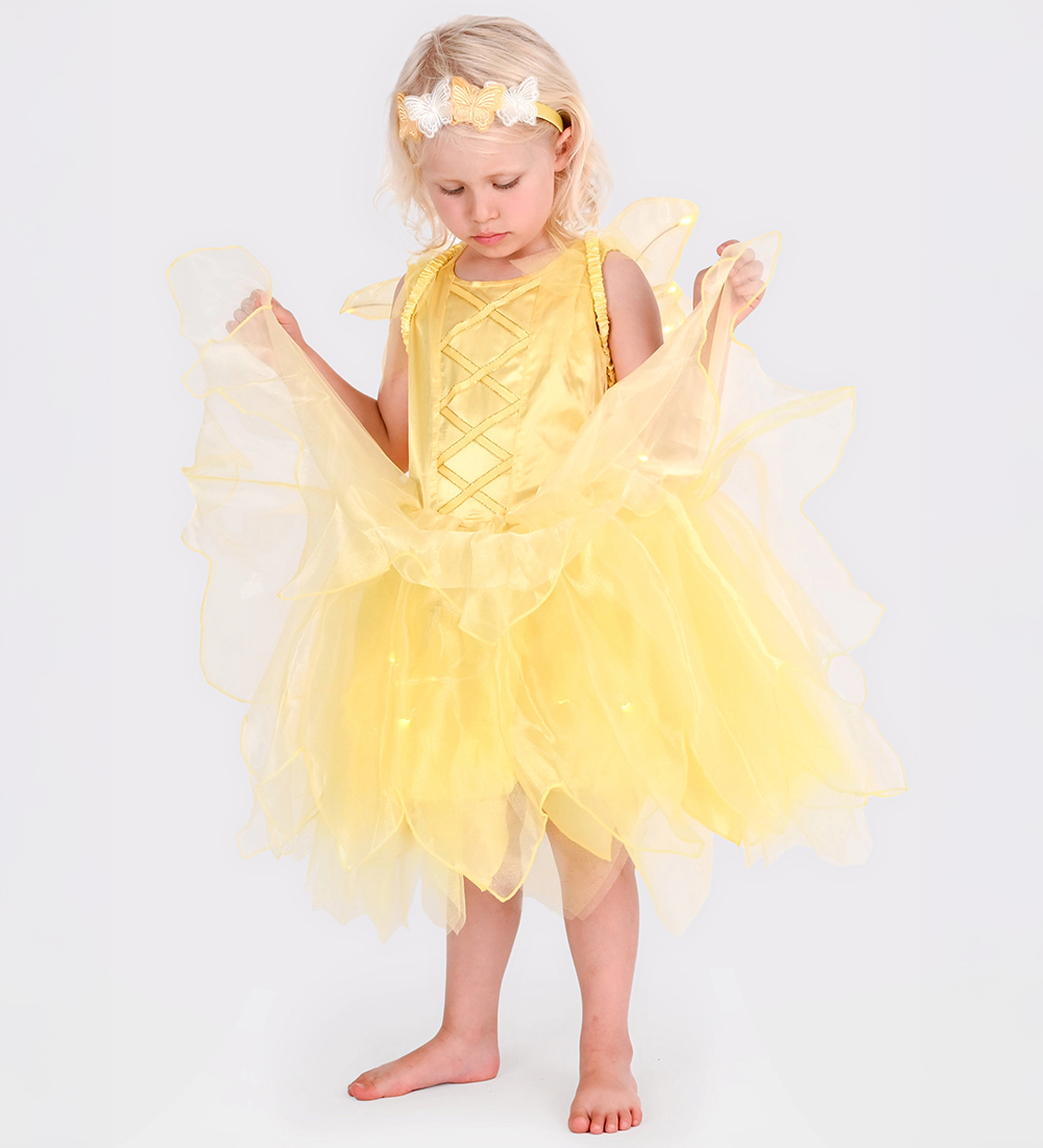 Den Goda Fen Kostüm - Feenkleid - Gelb - Den Goda Fen - 6-8 Jahre (116-128) - Kostüme von Den Goda Fen