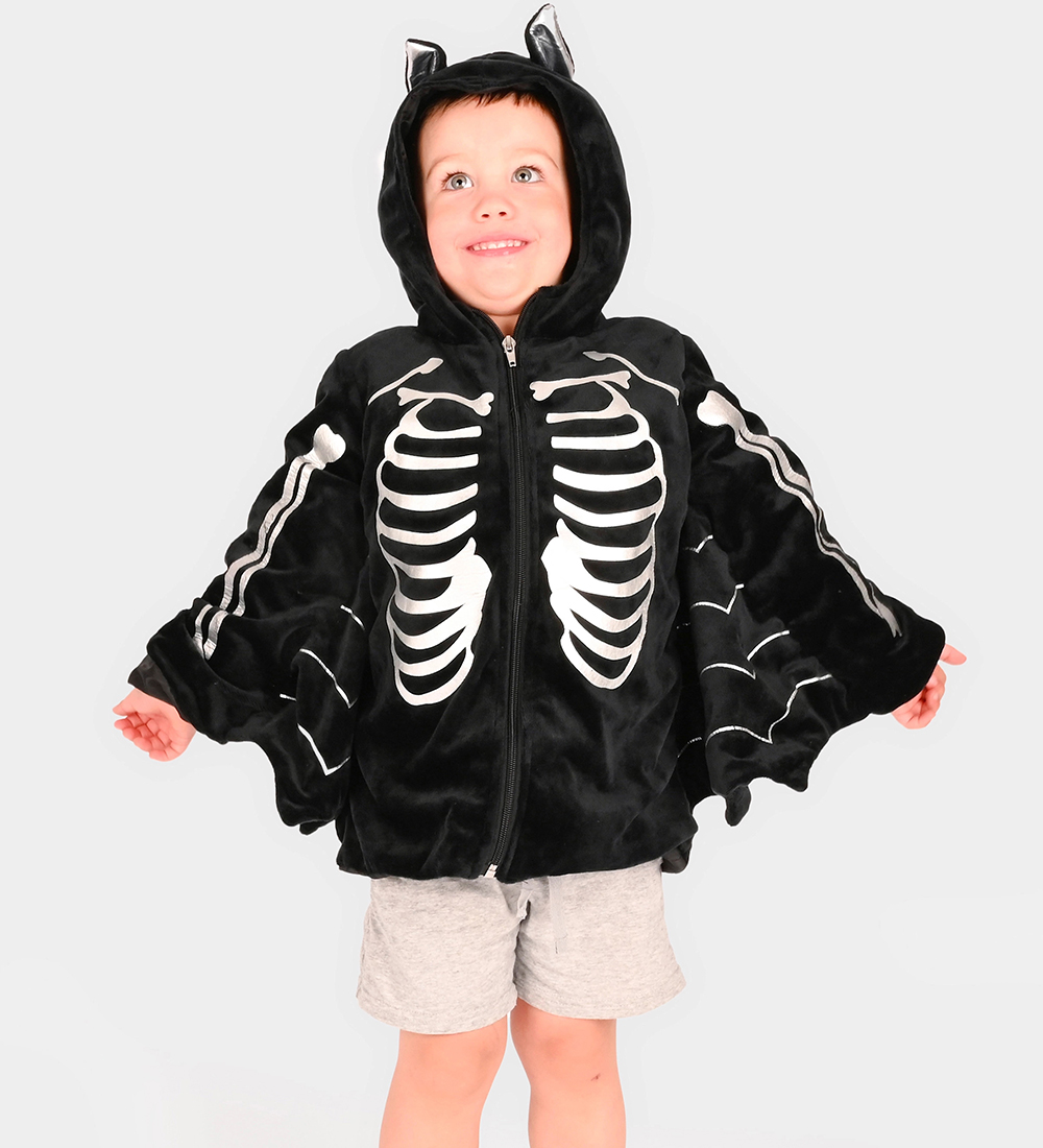 Den Goda Fen Kostüm - Fledermaus Cardigan - Schwarz - Den Goda Fen - 2-4 Jahre (92-104) - Kostüme von Den Goda Fen