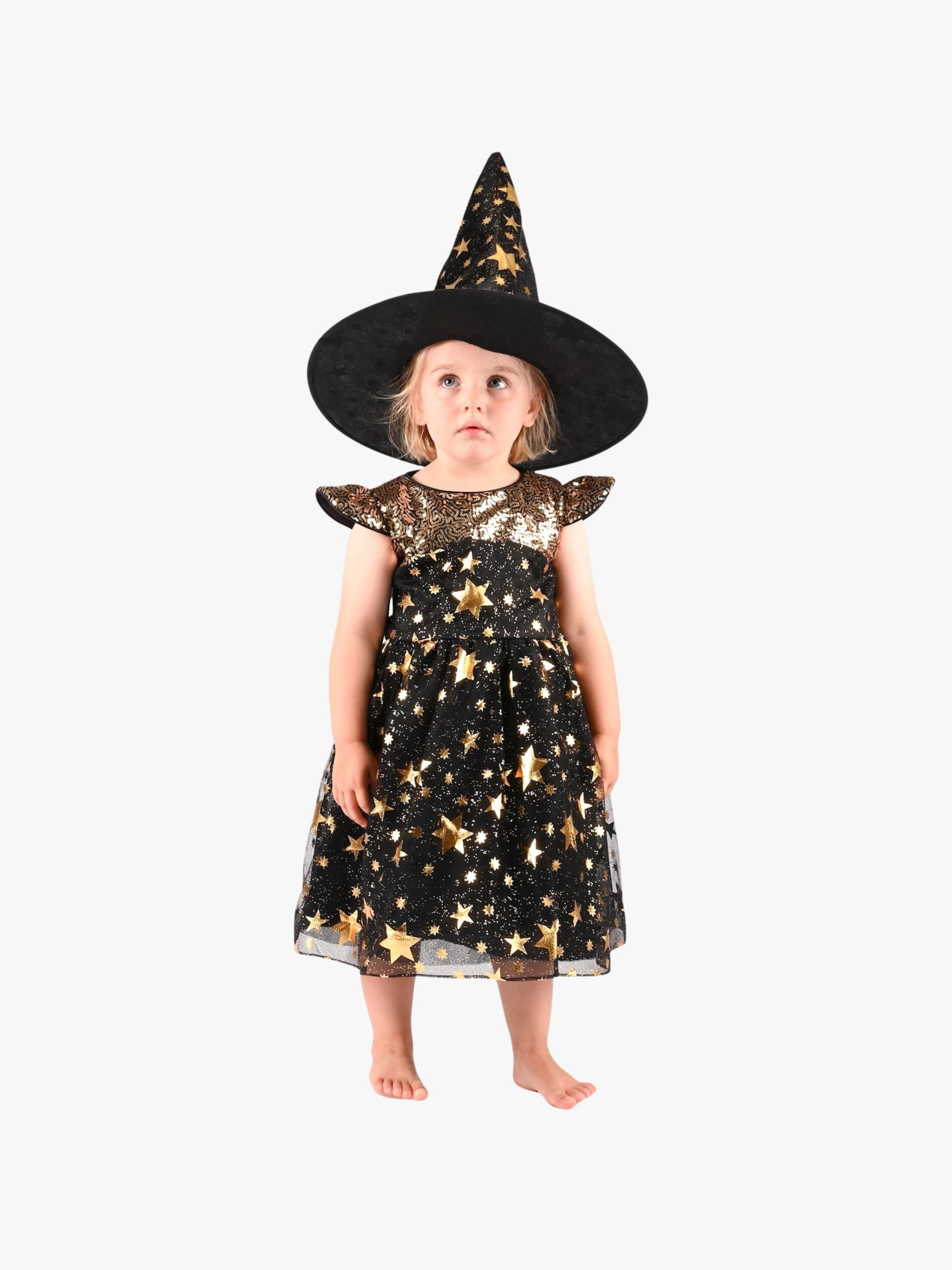 Den Goda Fen Kostüm Hexe Kleid Mit Hut, 122-128 von Den Goda Fen