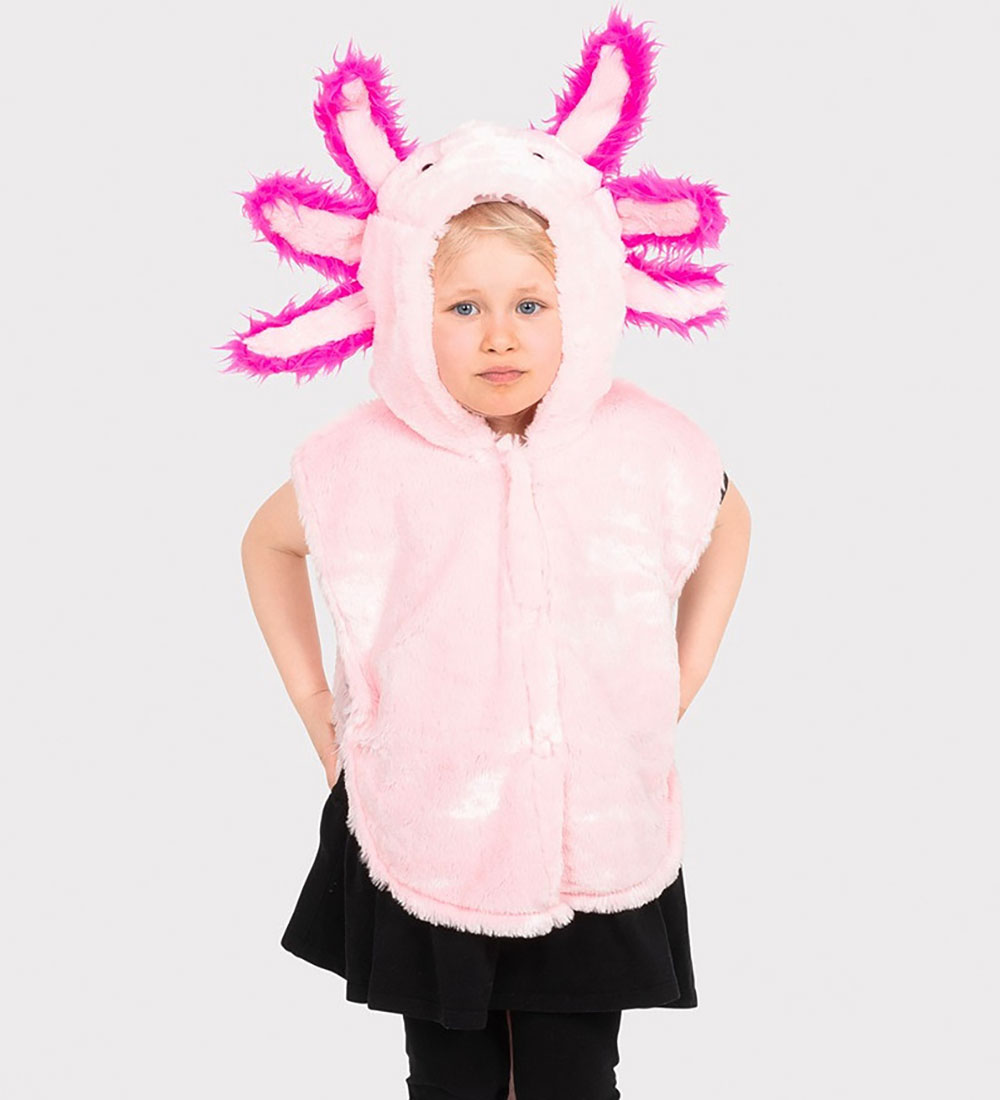 Den Goda Fen Kostüm - Mini Umhang Pink Axolotl - Pink - Den Goda Fen - 1-4 Jahre (80-104) - Kostüme von Den Goda Fen