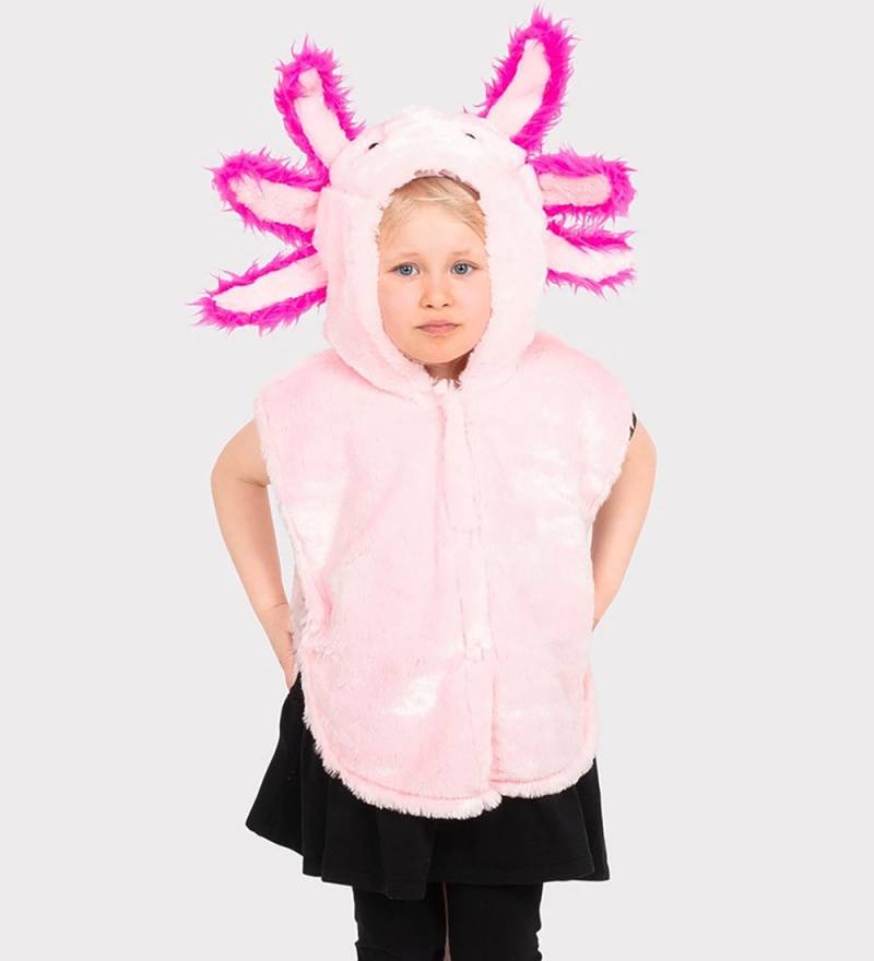 Den Goda Fen Kostüm - Mini Umhang Pink Axolotl - Pink - Den Goda Fen - 1-4 Jahre (80-104) - Kostüme von Den Goda Fen