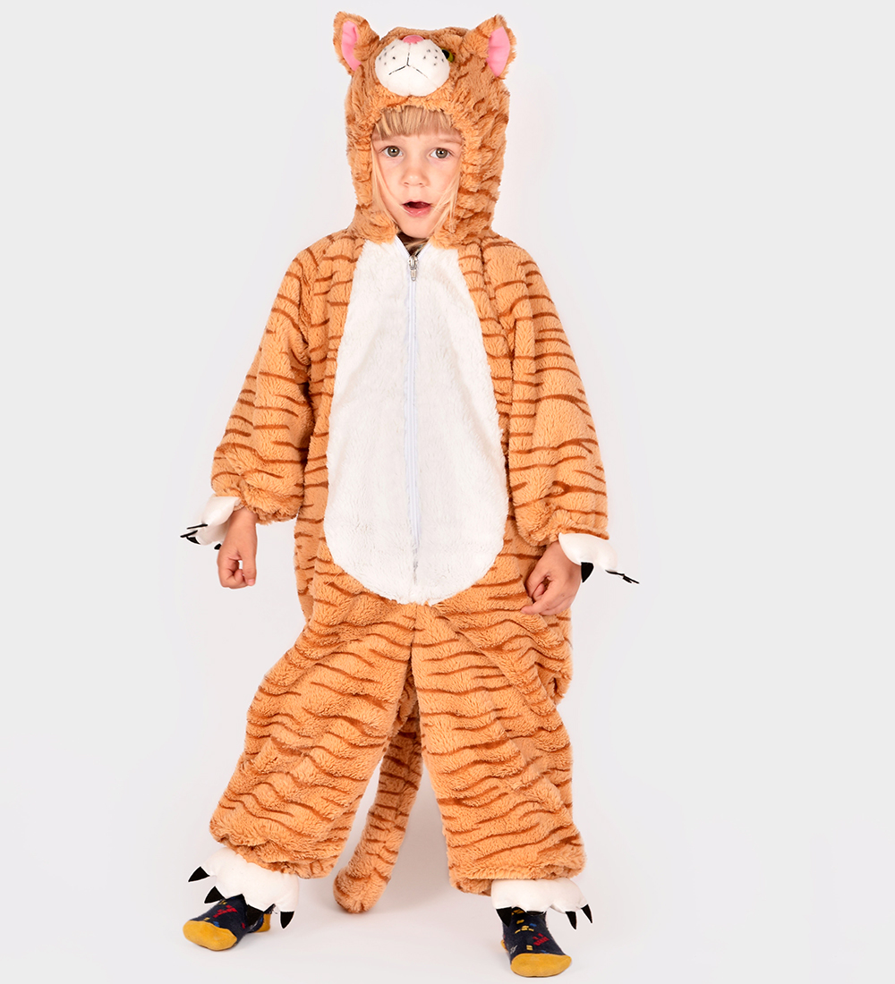 Den Goda Fen Kostüm - Orangefarbene Katze - Den Goda Fen - 4-5 Jahre (104-110) - Kostüme von Den Goda Fen