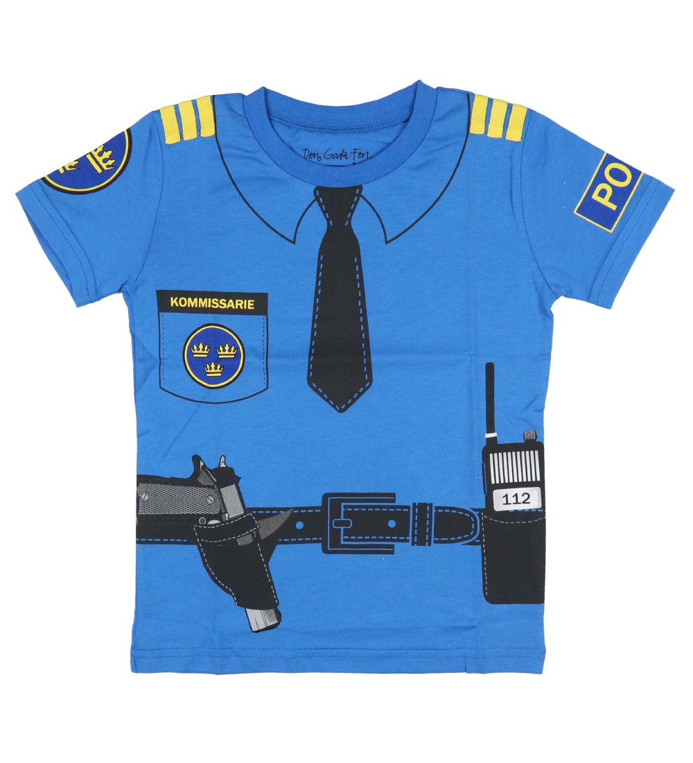 Den Goda Fen Kostüm - Polizei - Blau - Den Goda Fen - 7-10 Jahre (122-140) - Kostüme von Den Goda Fen