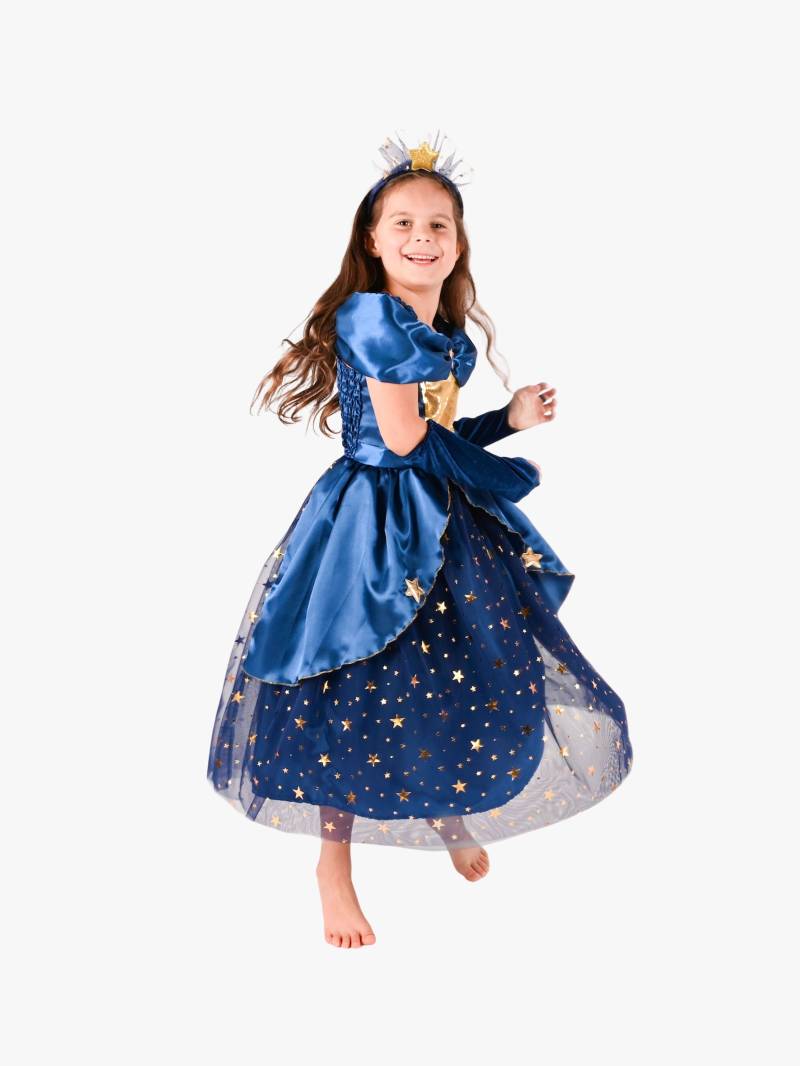 Den Goda Fen Kostüm Prinzessin Blau Mit Sternen, 104 Den Goda Fen Kostüm Prinzessin Blau Mit Sternen, 104 von Den Goda Fen