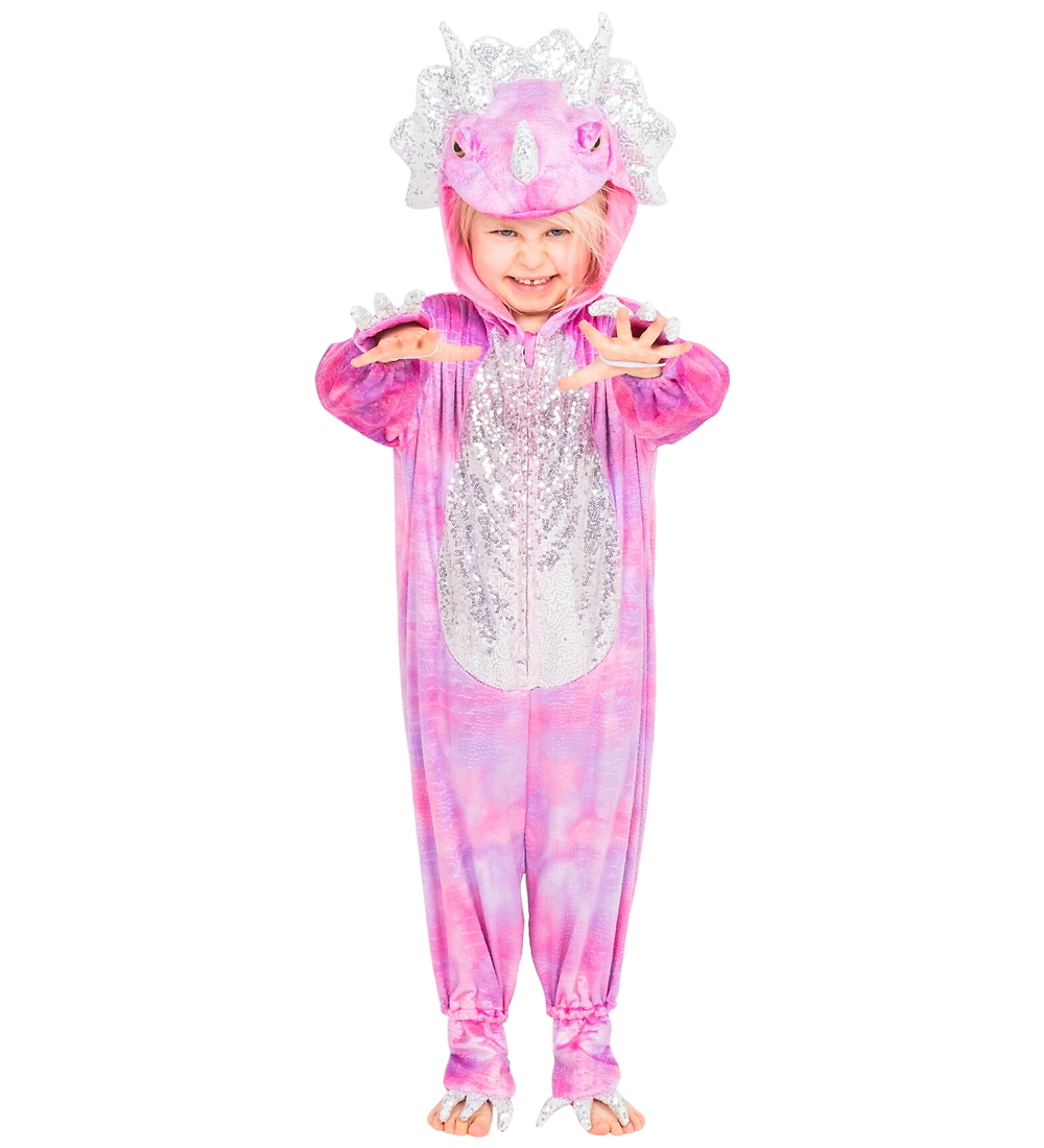 Den Goda Fen Kostüm - Triceratops - Pink Disco - Den Goda Fen - 4-5 Jahre (104-110) - Kostüme von Den Goda Fen