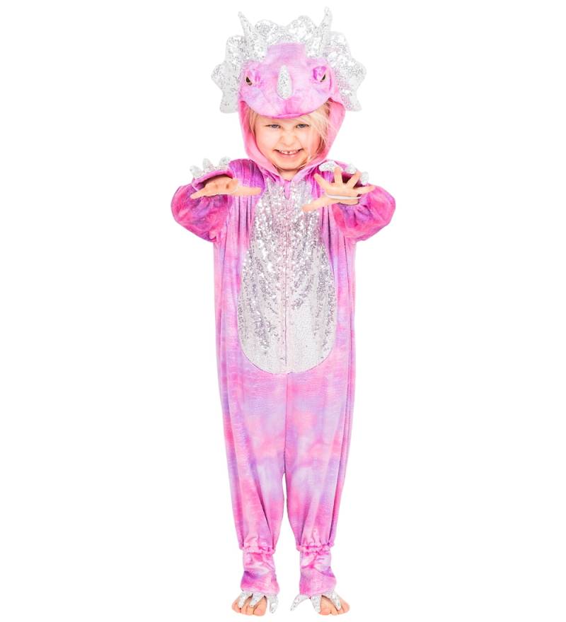 Den Goda Fen Kostüm - Triceratops - Pink Disco - Den Goda Fen - 4-5 Jahre (104-110) - Kostüme von Den Goda Fen