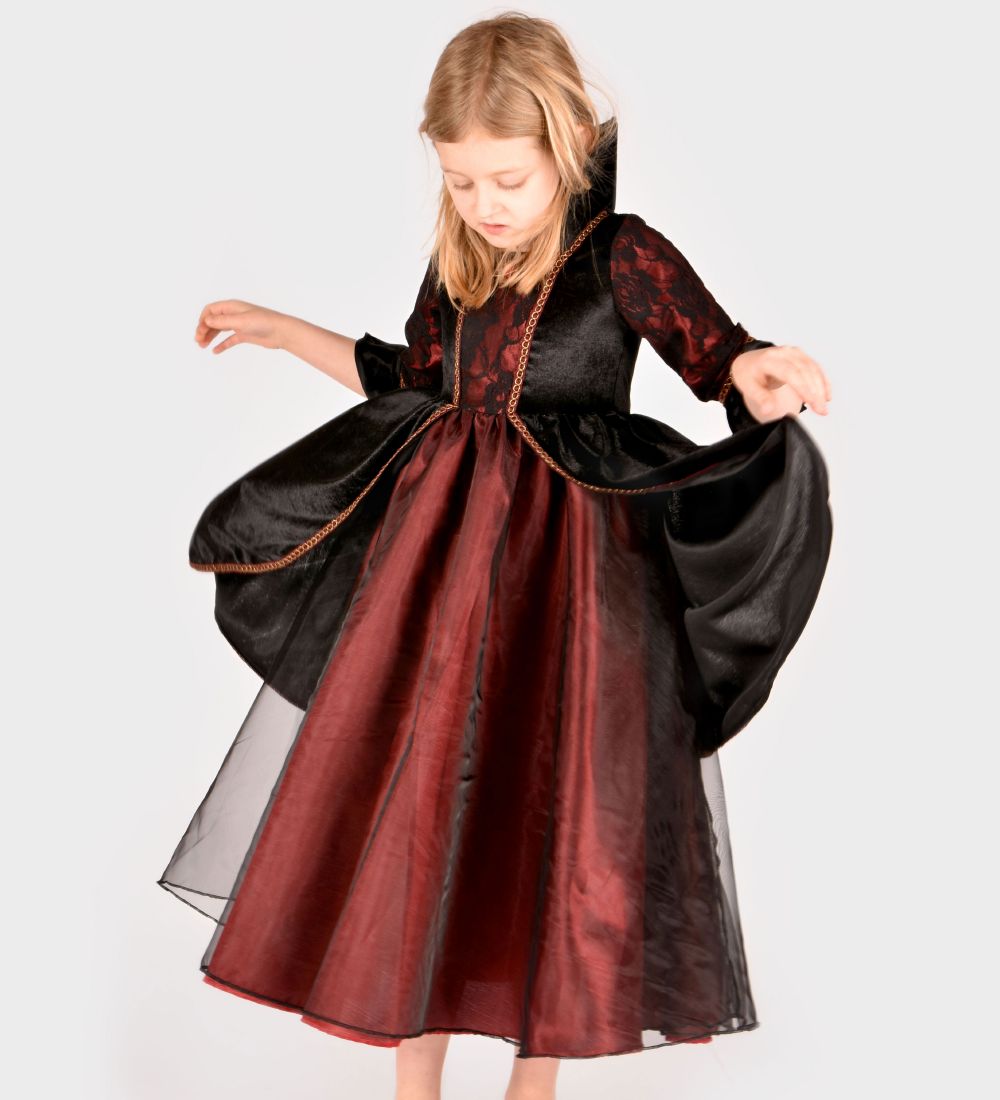 Den Goda Fen Kostüm - Vampirkleid - Rot/Schwarz - Den Goda Fen - 6-8 Jahre (116-128) - Kostüme von Den Goda Fen