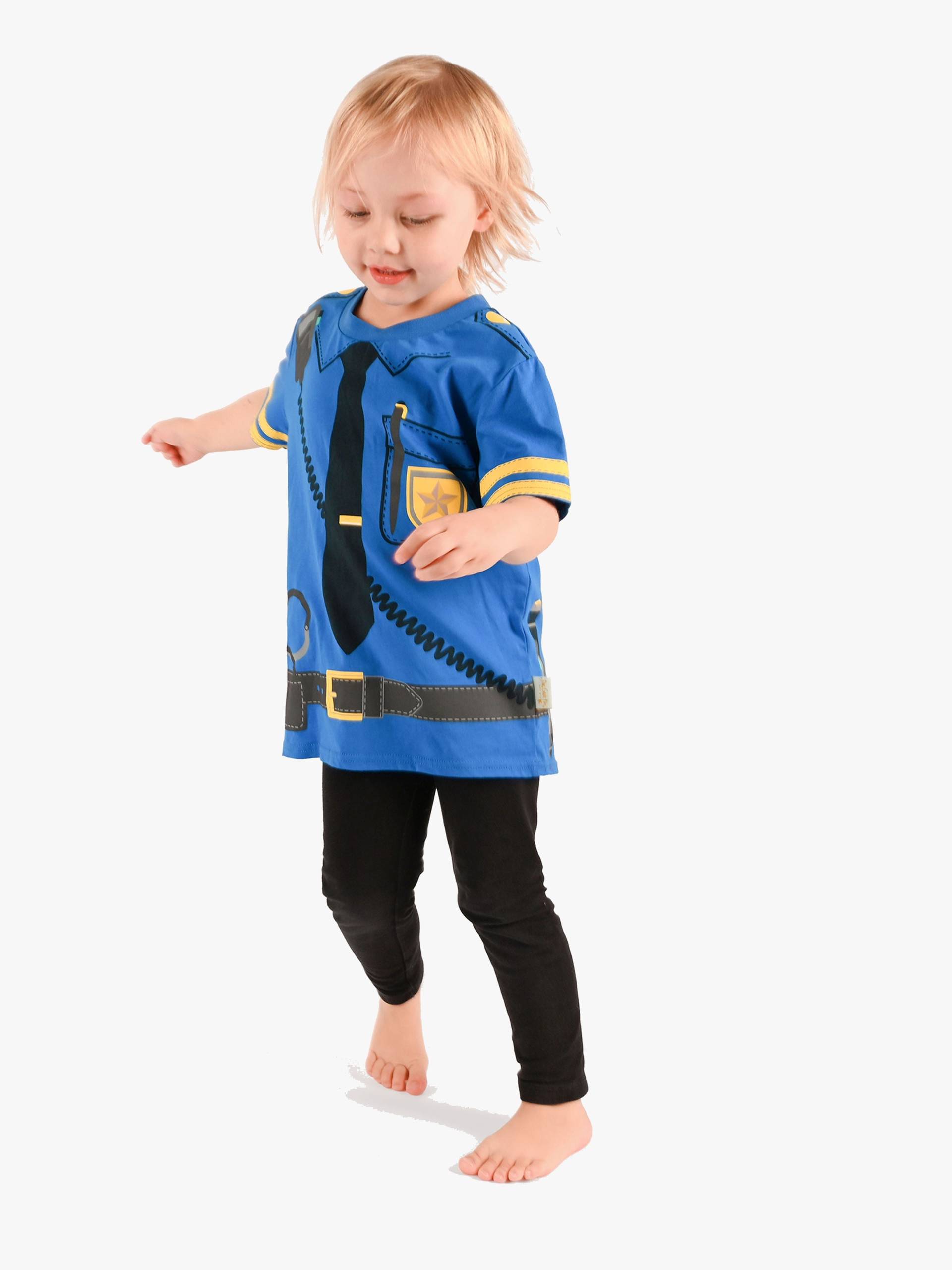 Den Goda Fen Polizei T-Shirt, 98-104 von Den Goda Fen