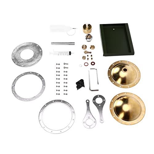 Denash DIY Metal Spin Steam Engine Model Großartiges Bildungsgeschenk für Physikbegeisterte, Einfach zu Operieren für Unterrichtsvorführungen, Aluminiumlegierungsmaterial von Denash
