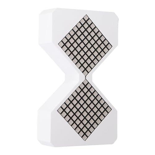 Denash Elektronischer Sanduhr-Timer, Einzigartiges Umgebungs Licht, Innovatives Design, 450mAh ABS Digital Timer für Produktivität, Dekorative Tägliche Timing-Erinnerung (White) von Denash