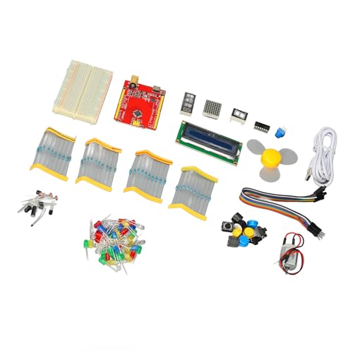 Denash Entwicklungsboard -Lernkit Umfassende Programmierset für Scratch Mixly mit Mehreren Sensoren und Aktuatoren für Schüler Lehrer -Enthusiasten Abs Plastik von Denash