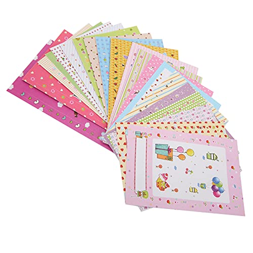 Denash Fotorahmenaufkleber Farbenfrohe Dekorative Bänder für Foto, 20 Papieraufkleber Zum Handwerk und Scrapbooking (Jeden Tag glücklich) von Denash