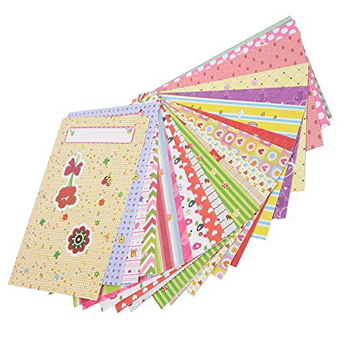 Denash Fotorahmenaufkleber Farbenfrohe Dekorative Bänder für Foto, 20 Papieraufkleber Zum Handwerk und Scrapbooking (schöne Blumen) von Denash