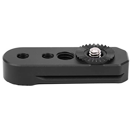 Denash Leichtmetallkamera -Stabilisator -Expansionsplatten Zahnrad Adapter Board für Weebill S, Langlebiges Schwarzes Legierungsmaterial, Erweiterung Monitore und Fülllichter, Kompatibel mit von Denash