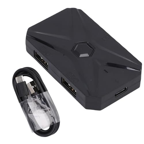 Denash Mobile Gaming -Adapter von Tastatur -Maus -Mapper -Konverter für Tastatur und Maus, Benutzerdefinierte Mapping -Engine, Cloud -Speicher, ABS -Material, Geeignet für Smartphones von Denash