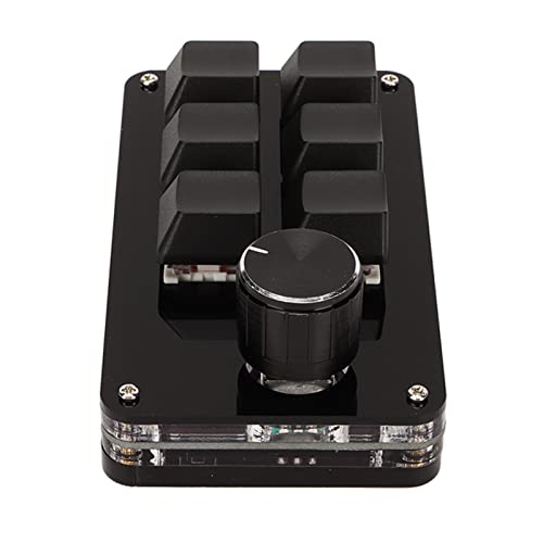 Denash Portable 6 Tasten Red Switch Benutzerdefinierte Tastatur für Bürospiel -Musikmedien Acryl von Denash