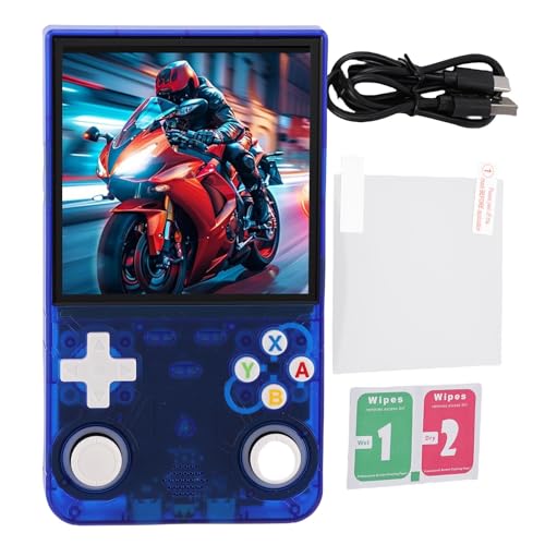 Denash R36 Ultra Retro Handheld -Spielkonsole mit Open Source für Tragbare Taschen -Video -Gaming -Konsole -Support -Multiplayer -Spiele für -Systeme, Erweiterter Bildschirm, 10 -Stunden (128G) von Denash