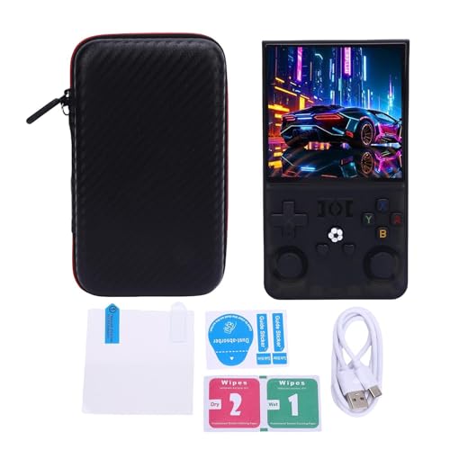 Denash R36MAX Retro Handheld Game Console, 4,0 "720x720 Open Source -System -Videospielspieler mit 4000 -mAh -Akku für Tragbare Spiele (128G) von Denash