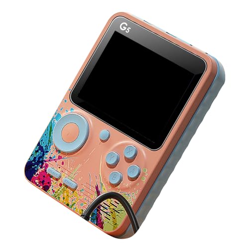 Denash -Spielekonsole mit Sensiblen Schlüsseln und 3,0 -Zoll Bildschirmgröße, Handheld Gaming Gerät Unterstützt Speicherkartenerweiterung, Perfektes Handheld Gamepad für (Blendend rosa) von Denash
