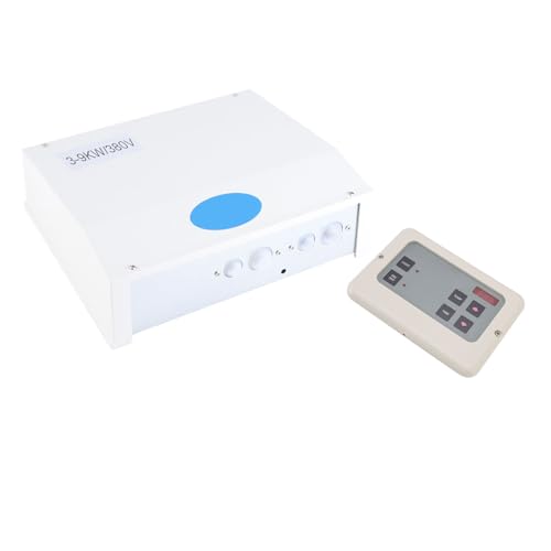 Denash Ultra Dünn Digital Dampfmotor Controller Sauna Herd Separate Steuerkasten ABS und Aluminiumzinkblech, 35-110 ℃ Temperaturregelung für Sauna Spa Room (White) von Denash
