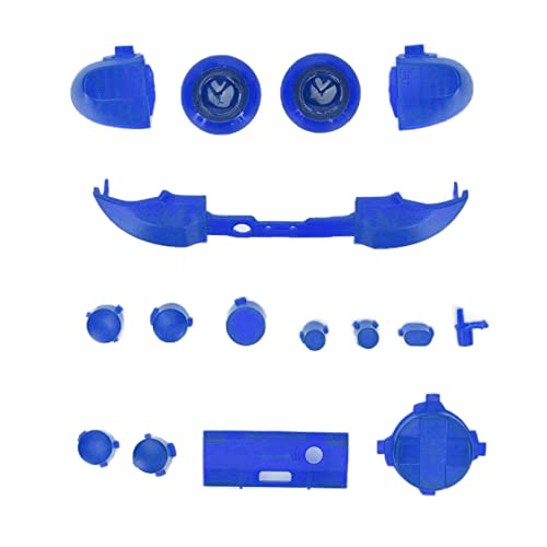 Denash Verbessern Sie Ihr Gameplay mit Dem Vollständigen Button Set -Modul -Kit für den Controller der Serie X Series, Fünf Farboptionen Zur Personalisierung Zur Verfügung (Klares Blau) von Denash