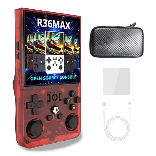 R36MAX Retro-Spielekonsole, Handheld-Spielekonsole, 4-Zoll-IPS-Bildschirm 720 X 720 Open Source, Retro-Videospielkonsole, 4000-mAh-Akku, Unterstützt 60+ Emulator, Mehrere Spiele, R36MAX Retro-Spielekonsole, Handheld-Spielekonsole, 4-Zoll-IPS-Bildschirm 720 X 720 Open Source, Retro-Videospielkonsole, 4000-mAh-Akku, Unterstützt 60+ Emulator, Mehrere Spiele, von Denash
