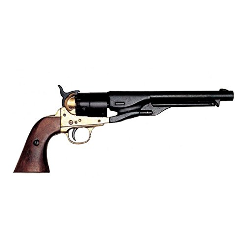 Denix Replica Colt Modell M 1860 schwarz/Messing 37 cm Perkussionsrevolver von Denix