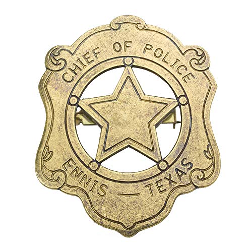 Denix Sheriffstern US-Polizeichef Abzeichen messingfarbend Denix Sheriffstern US-Polizeichef Abzeichen messingfarbend von Denix