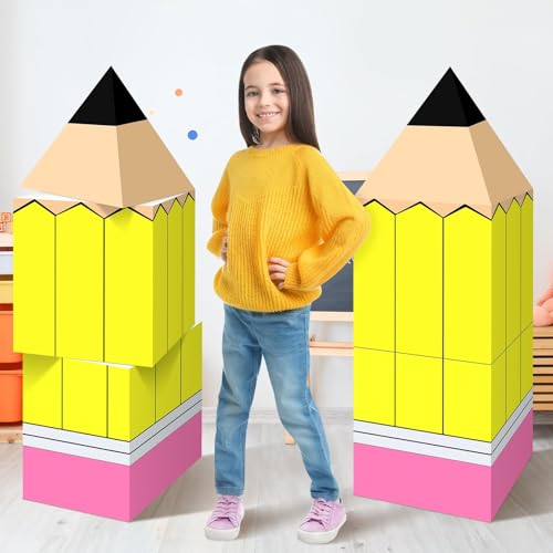 Große Bleistift-Dekorations-Boxen für den Schulanfang, Dekoration für Klassenzimmer, Schulanfang, Dekoration, Kindergarten, Lehrer, Requisiten, Bleistifte, Foto-Requisiten, 6 Stück Große Bleistift-Dekorations-Boxen für den Schulanfang, Dekoration für Klassenzimmer, Schulanfang, Dekoration, Kindergarten, Lehrer, Requisiten, Bleistifte, Foto-Requisiten, 6 Stück von Denylo pro